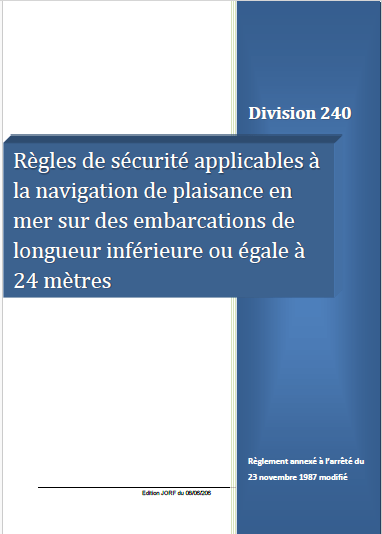 Réglementation pour la plaisance