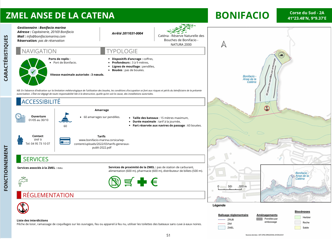 ZMEL Bonifacio _ Anse de la catena