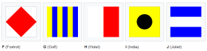 code internationnal F J